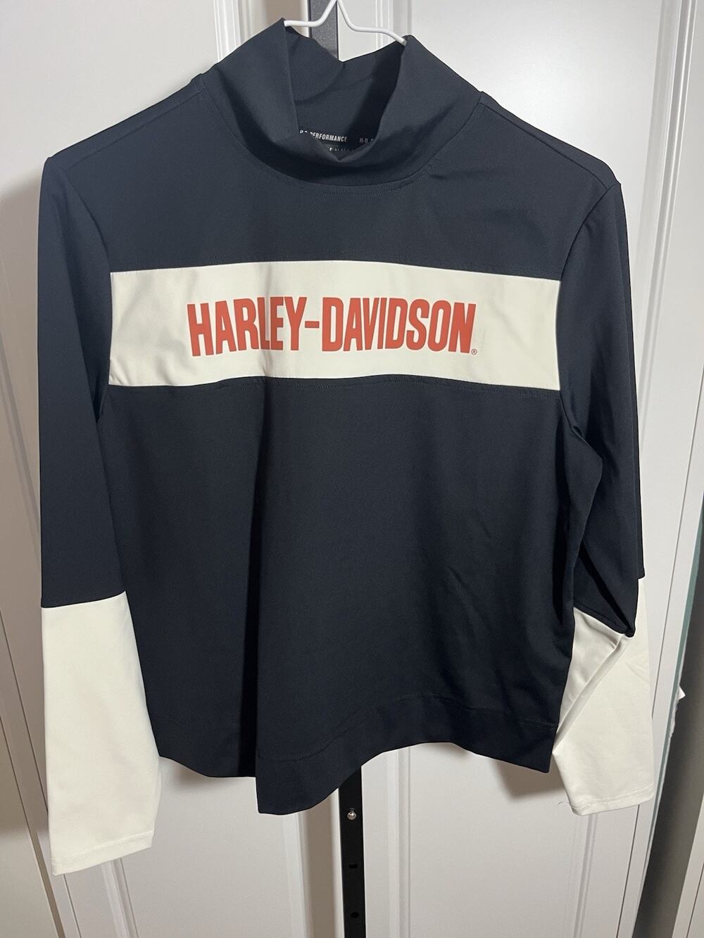 Genuine Harley Davidson Women’s High Neck Long Sleeve Riding Shirt Size Medium